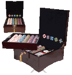  paulson poker chips: 750pc-mahogany (6K)